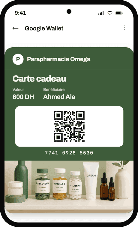 Carte cadeau — Parapharmacie Omega